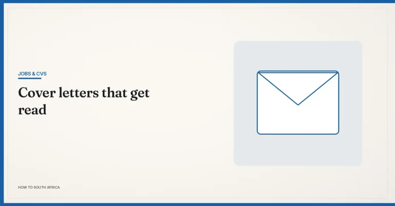 South African cover letter examples