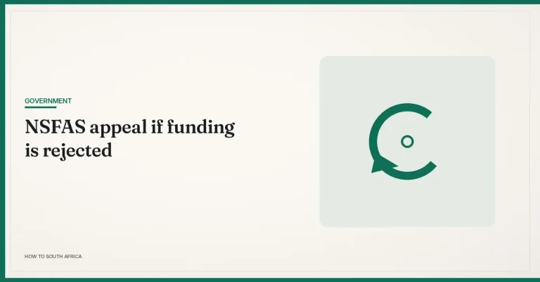 What to do if NSFAS funding is rejected